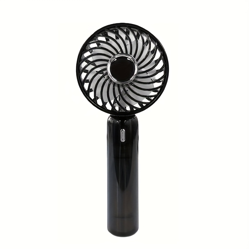 TEMU Portable Handheld Fan, Usb Rechargeable Small Handheld Fan, Cooling Mode, Battery Powered Personal Fan For Travel, Indoor, Outdoor, Camping, Suitable For All Ages