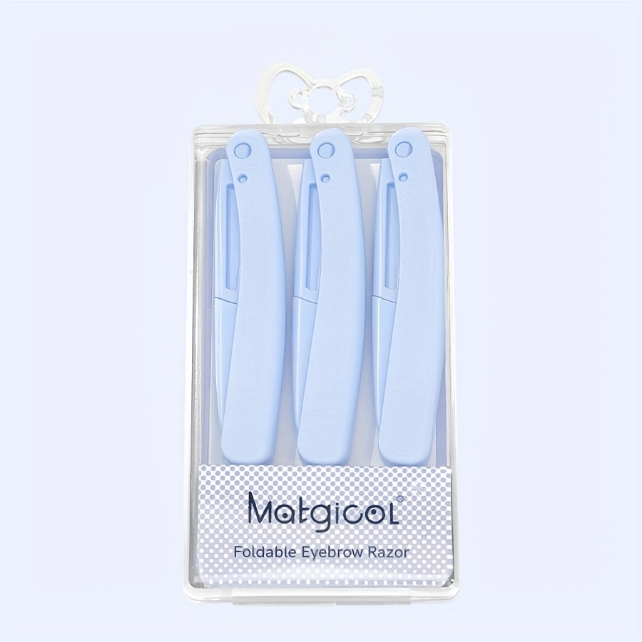 TEMU Precision Facial Razors, Touch - Up Dermaplaning Tools, Eyebrow Razors, Facial Hair/ Removers, Facial Razors For Women And Men - , 3 - Pack.
