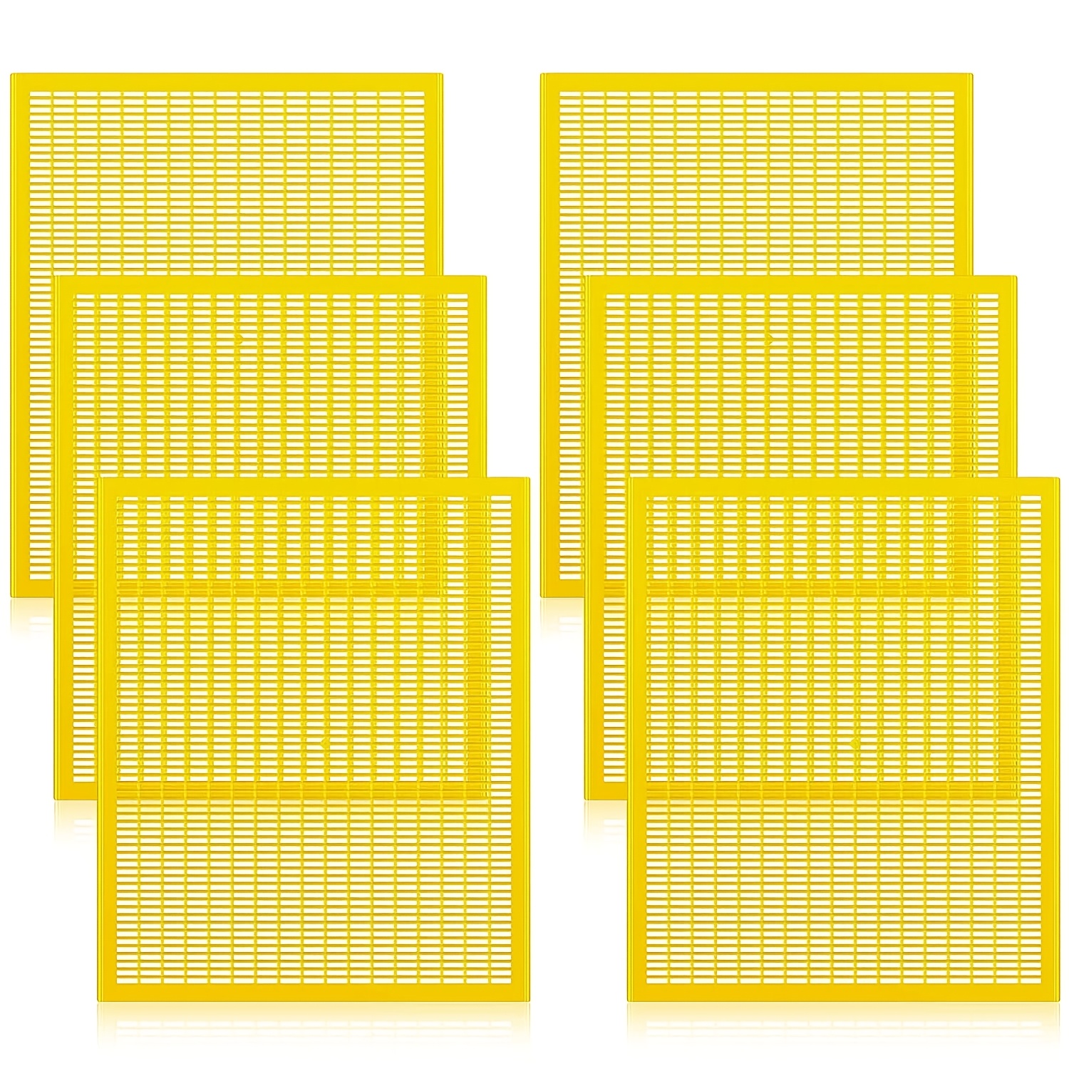 

6-pack Plastic Queen Excluders For Beekeeping - 10-, No Electricity Or Batteries Required, Bee Hive Equipment For Separating Queen From Honey Supers