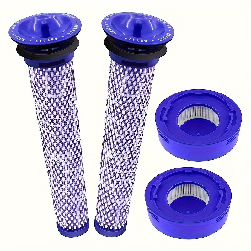 Image of 4pcs Vacuum Filter Replacement Kit Compatible For V7, V8 Animal And V8 Cordless Vacuum, 2 Pre-filters And 2 Post- Filters For V6 V7 V8 Dc59 Dc58, Replaces Part # 965661 & 967478 - 01