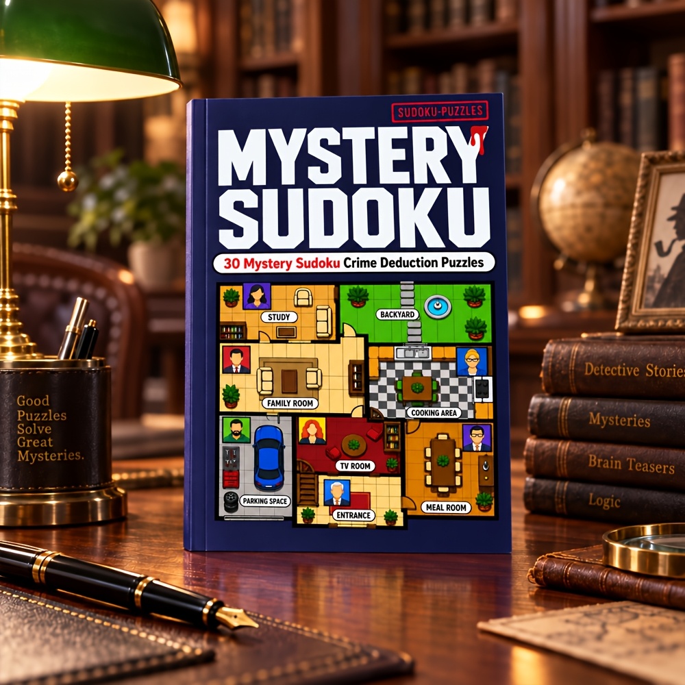 Mysterious Sudoku Deduction Puzzle Book with 30 Logic Challenges