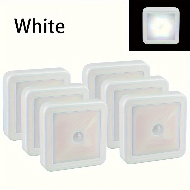 3pcs 6pcs motion sensor led night light for bathroom bedside   aisle toilet staircase and cabinet intelligent pir and   smart light