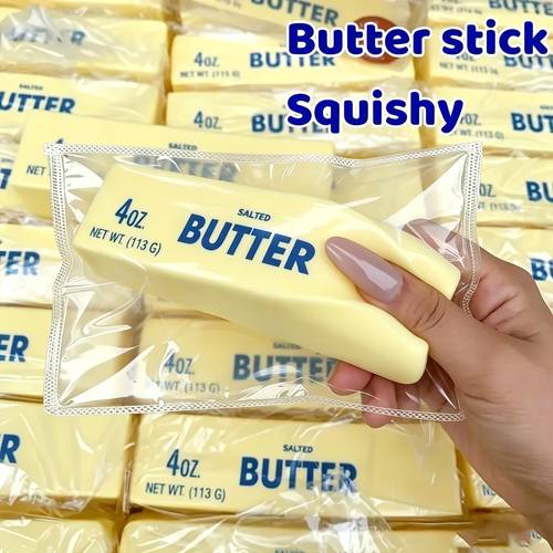 1pc oblong butter bread squeeze toy for kneading and squeezing offering a fun and experience this toy features a slow release design exuding a fragrance