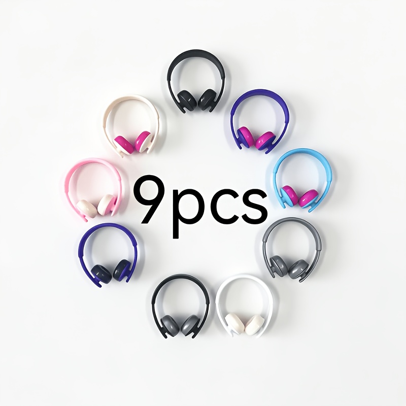 TEMU 9pcs Set Pet Mini Headphones, Hamster Golden Hamster Fashion Accessories, Guinea Pig Chinchilla Decorative Props, Autumn Photography,