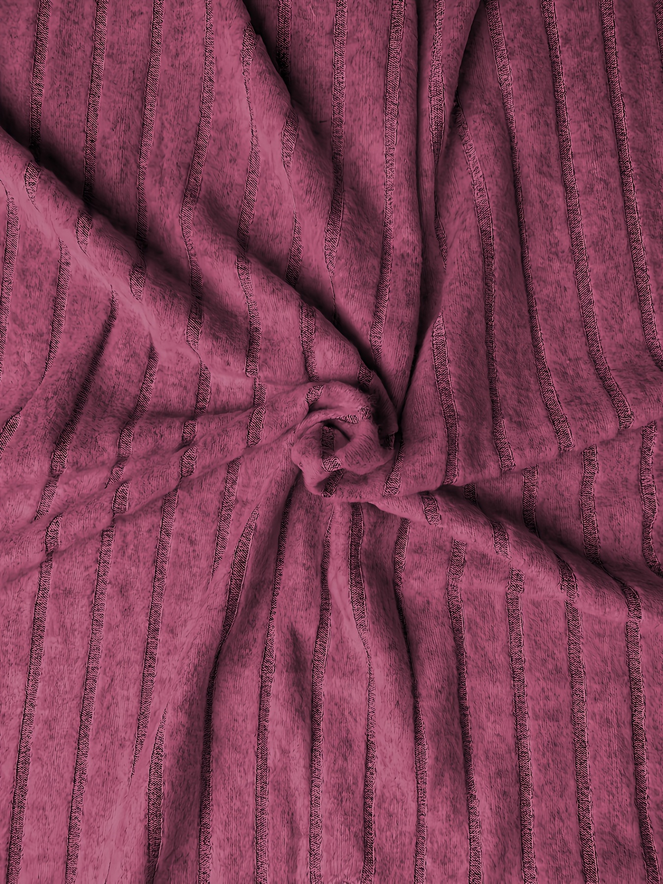 Plus Size V-Neck Casual Elegant Women's Top - Stretchy Fabric, Machine Washable, All-Season Versatile Blouse for Everyday & Formal Wear, Ribbed Texture, Medium Elasticity