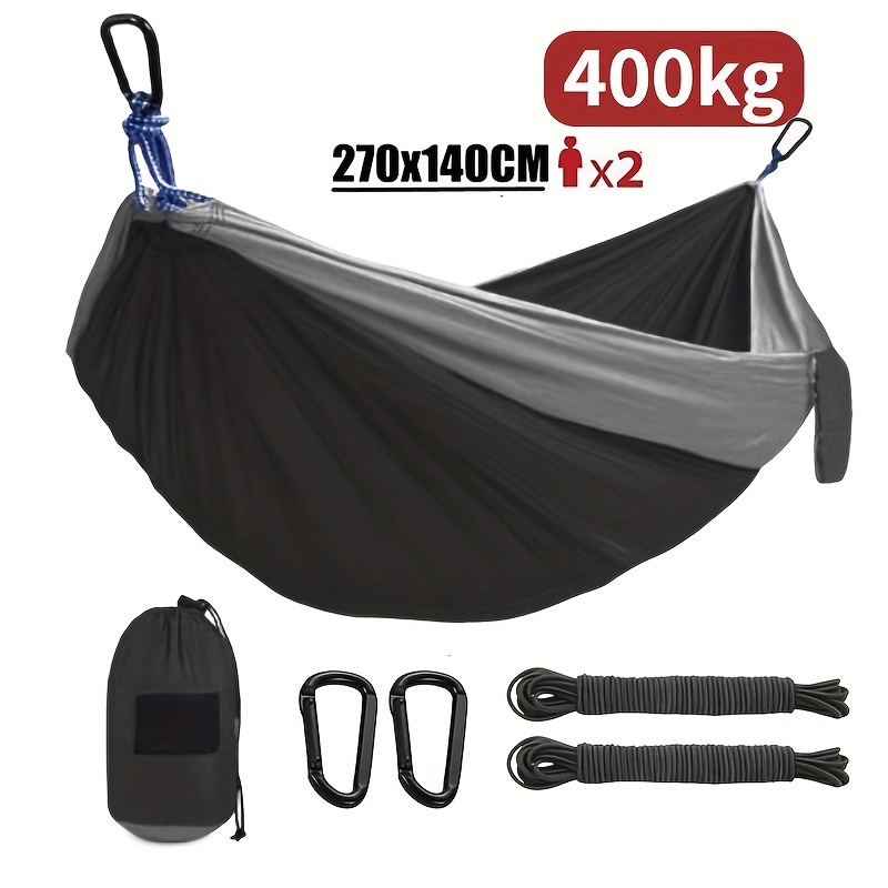 TEMU Hammock Hiking Camping Outdoor Hammock Double Portable Hammock Adult Equipment Cradle With Storage Bag