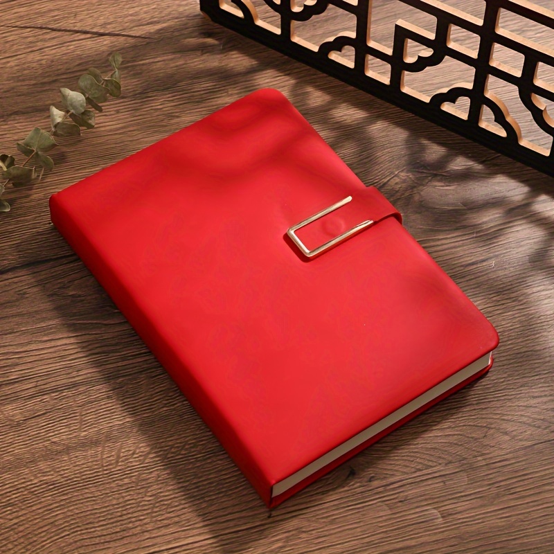 1pc/thickened A5 Notebook For College Students, Faux Leather Business Notebook, Vintage Diary, Soft Faux Leather Notebook.