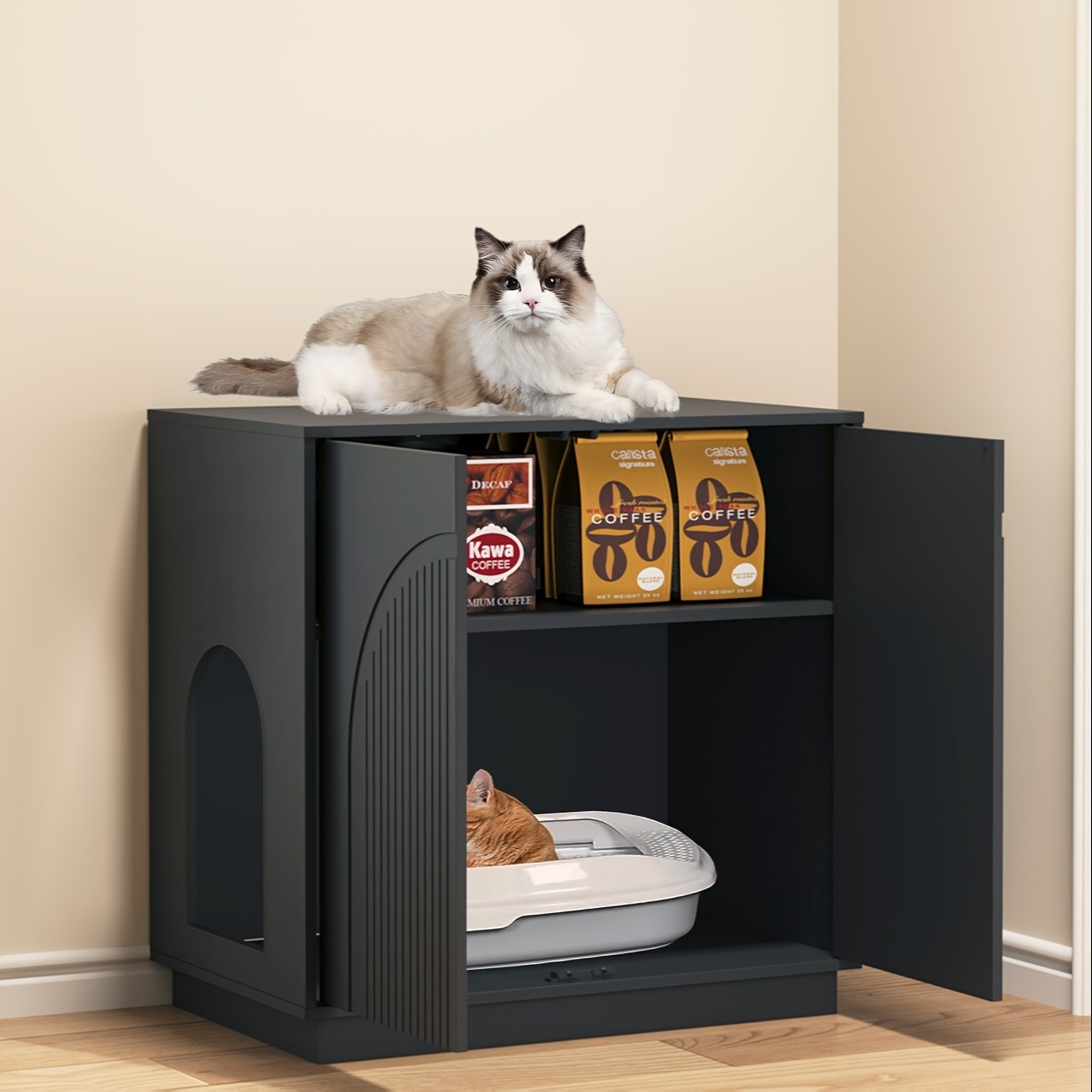 Litter Cabinet Fancy Kitty Litter Box Cat Litter Box Furniture