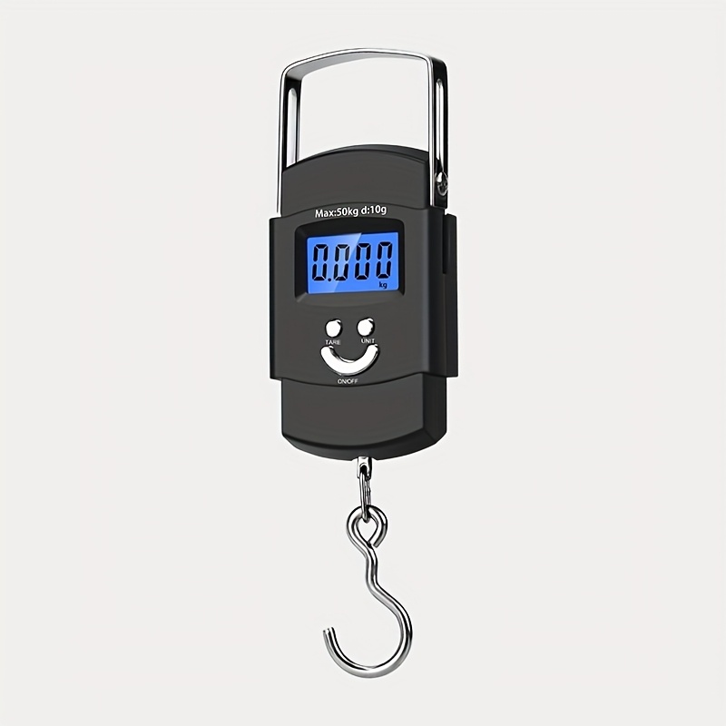 TEMU Portable Digital Luggage Scale, 50kg110 Pound Capacity, With Backlit Lcd Scale, Suitable For Travel, Fishing, Kitchen - Aaa Battery (excluding