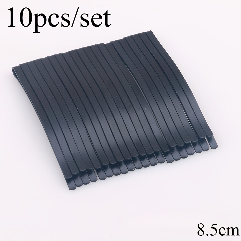 The Of Fashion With 10 Black Geometric Hair Clips, Essential Barrettes For Women And