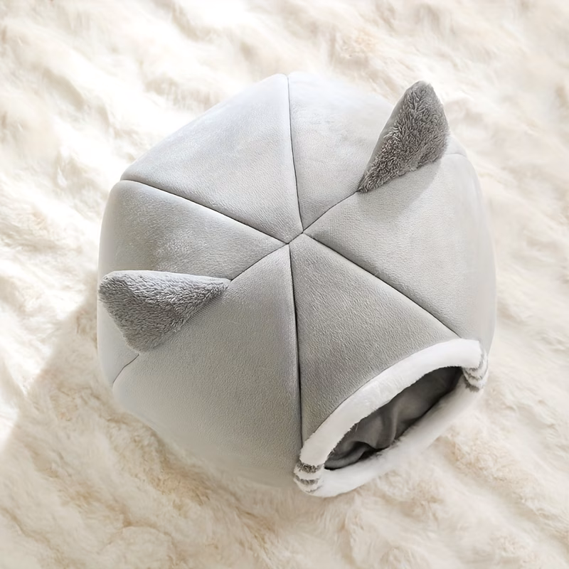 cat bed for indoor cats washable cat house with soft mat suitable for all breeds of cats deep sleeping bed Product details 1