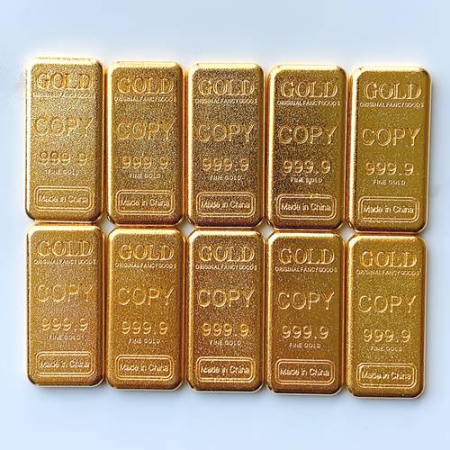 10pcs solid replica golden golden ornaments for home decoration collection display office decoration and holiday gifts