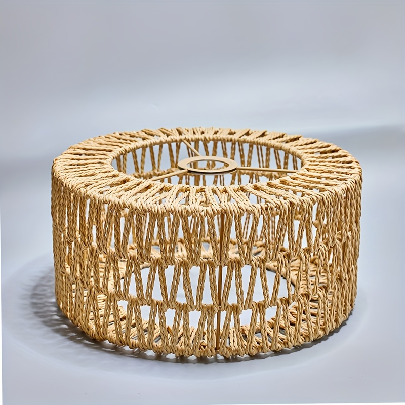 round cylinder lampshade warm romantic shade no accessories included simple and elegant shade suitable for chandeliers ceiling lights bohemian   ambient light fixture details 0
