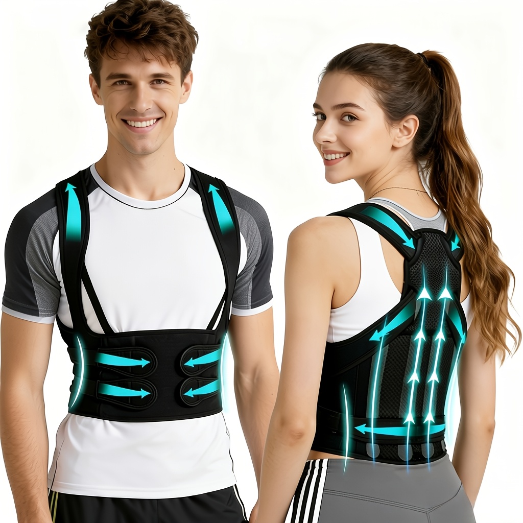 Temu top pick ergonomic back brace posture for women and men comfy shoulder straighte