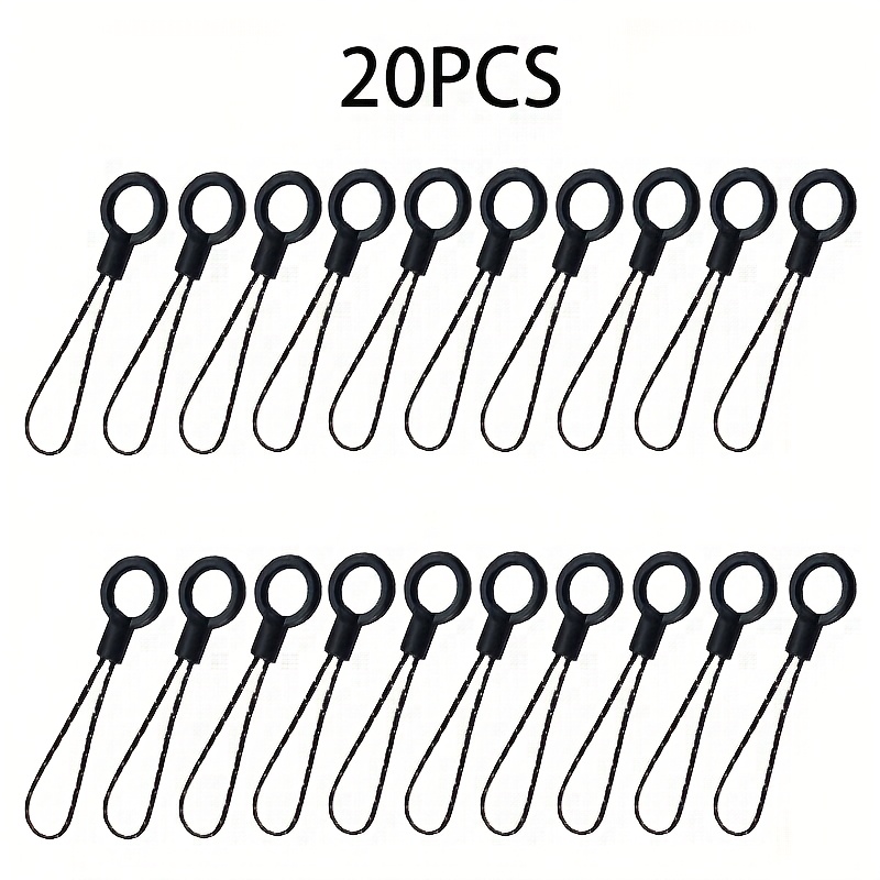 TEMU 20pcs/30pcs Mobile Phone Lanyard, Multifunctional Circular Sling, Thick Diy Short Rope Arm, Hooks And Buckles For Phone Cases And Usb Drives,