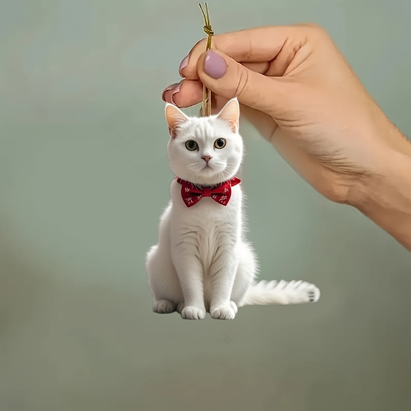 

Cat Red - 2d Pendant For , , Car & Keychain Decor