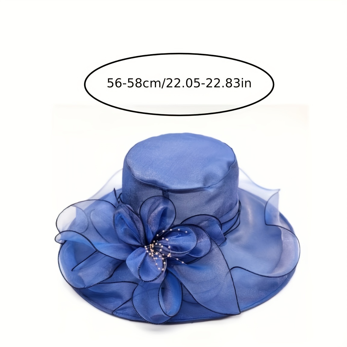 Easter Organza Flower Sun Hat Elegant French Mesh Top Hats - Temu