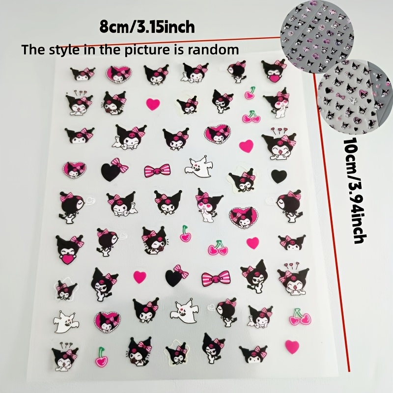 Random Style Cute Flat Sticker, Waterproof Planner, Nail Art Sticker