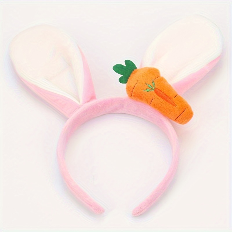 Carrot Bunny Ears Ornament Plush Headband Easter Themed - Temu Portugal