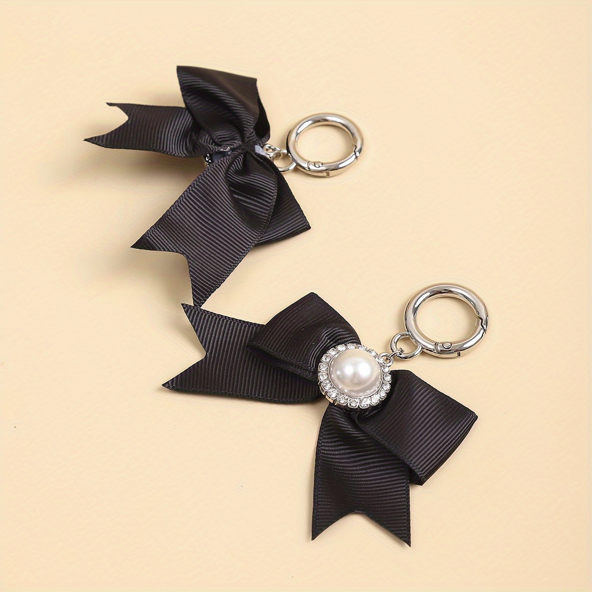 Image of 2pcs High Heels Boots Decoration Removable Shoelace Bow Date Rhinestone Clothing Bags And Shoe Additions Gift For Women, Without Battery