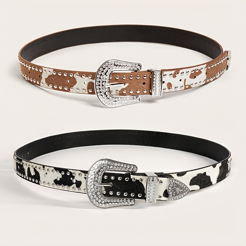 cow print belt street style individual belt hot decor waist  display picture 3