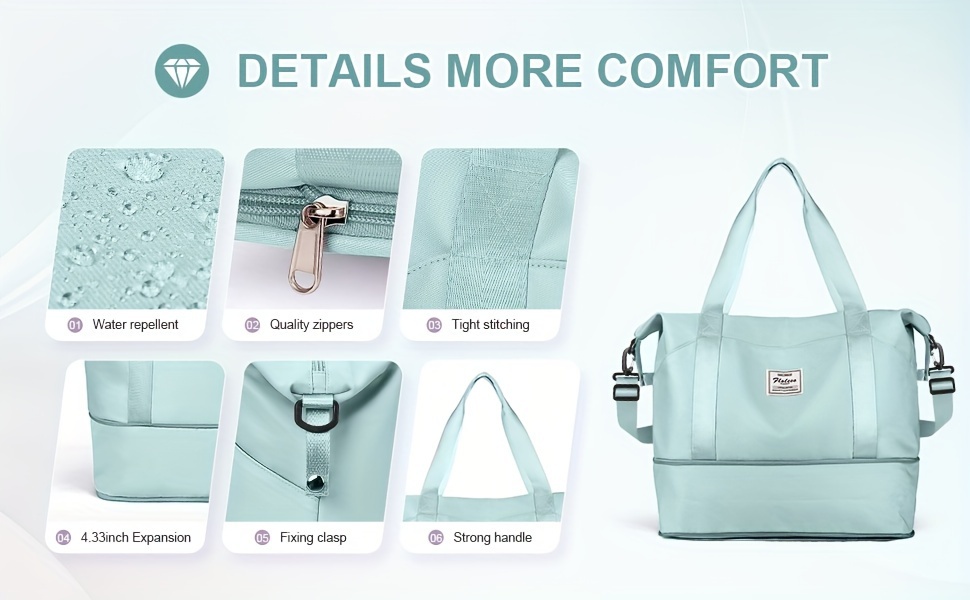  duffle bag large gym tote bag for women weekender bag carry on bag for airplane ladies beach bag overnight bag details 3