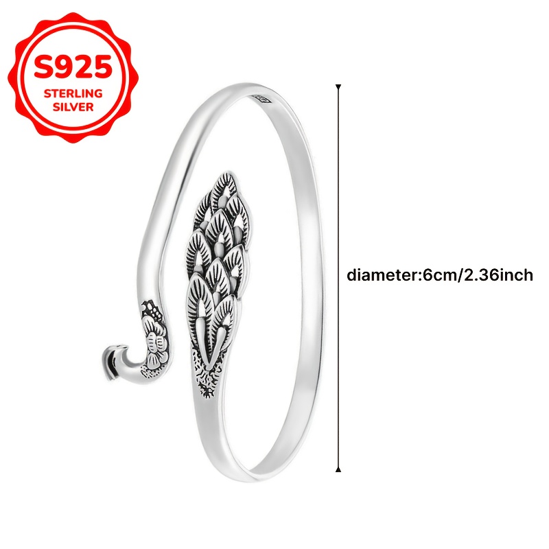 925 Silver Peacock Bracelet