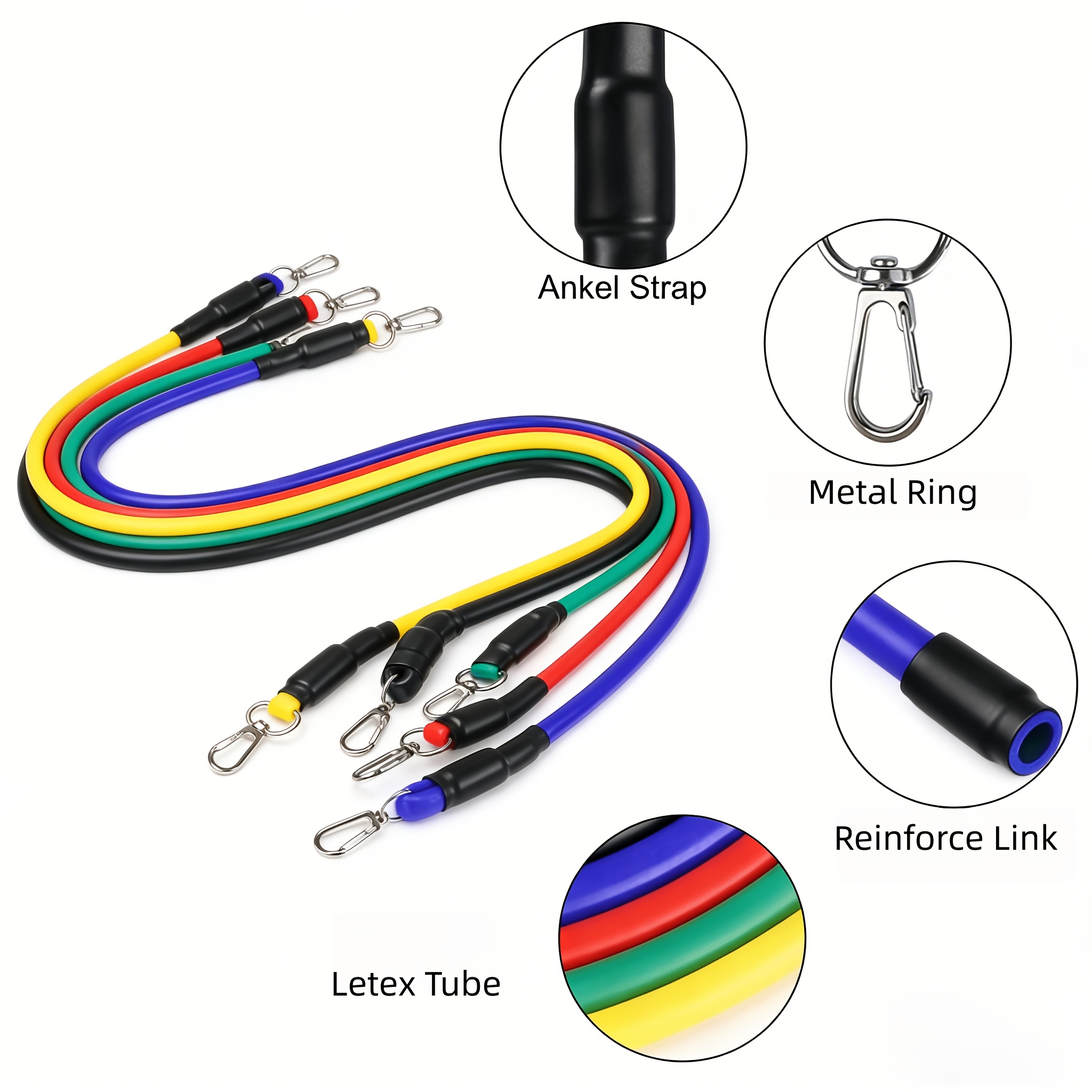 11pcs Multi-Functional Tension Rope Training Set