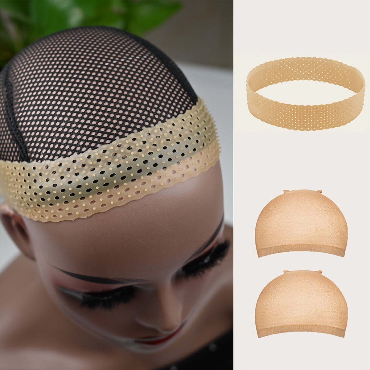 breathable silicone wig grip headband non slip adjustable Temu