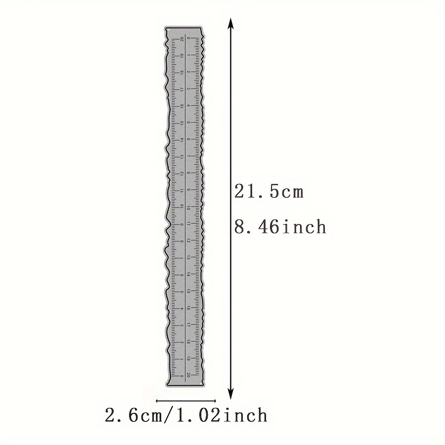 1pc Serrated Measuring Metal Cutting Die