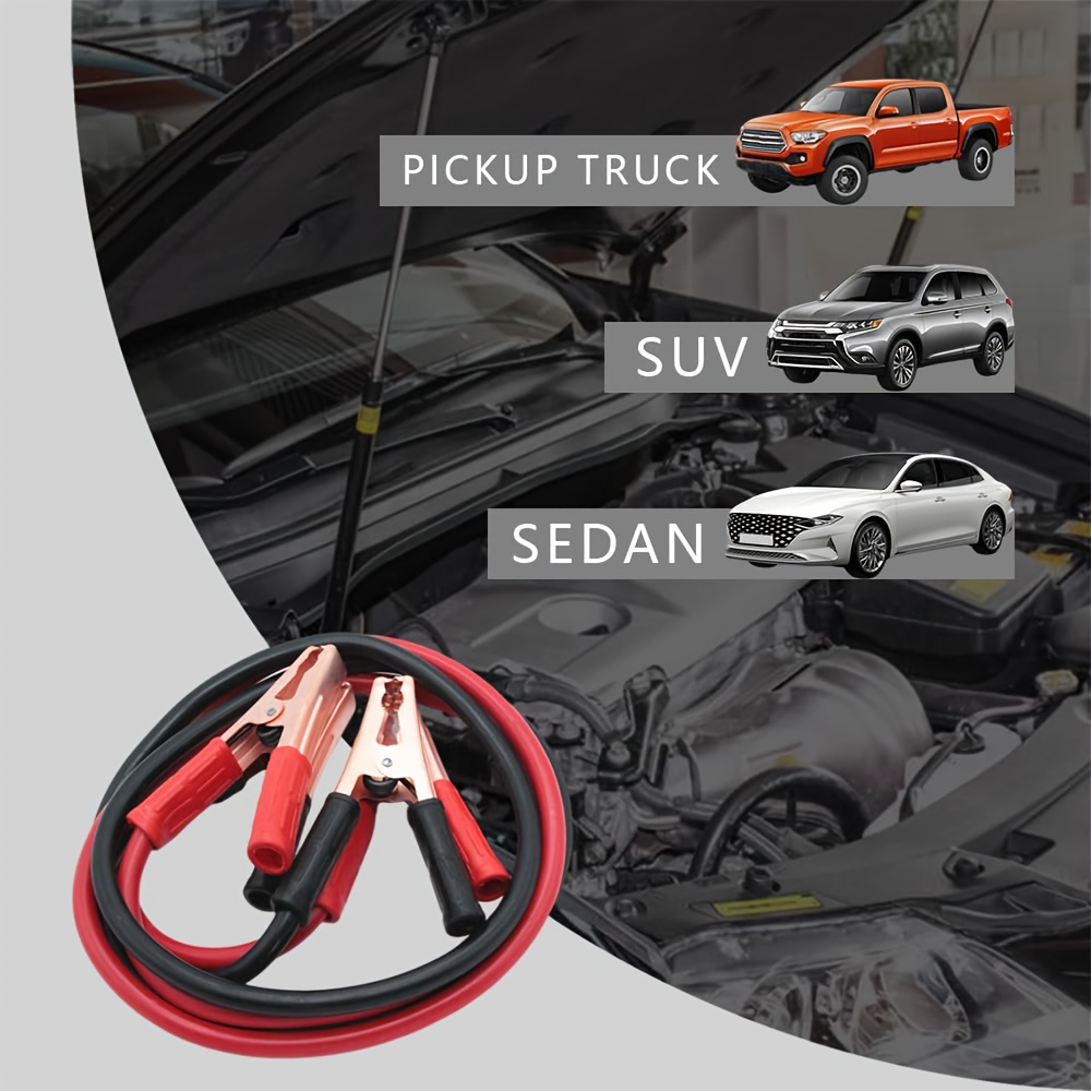 500A Car Power Jump Starter Cable, Vehicle Emergency Ignition Wire, Car Battery Connection Power Line, Without Battery