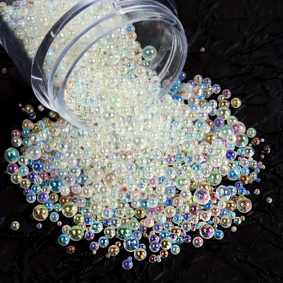 

1 Bottle Aurora Glass Beads For Epoxy Resin Filler, Mixed Size Mini For Diy Silicone Mold Filling Material Jewellery Making Supplies Accessorie Decoration