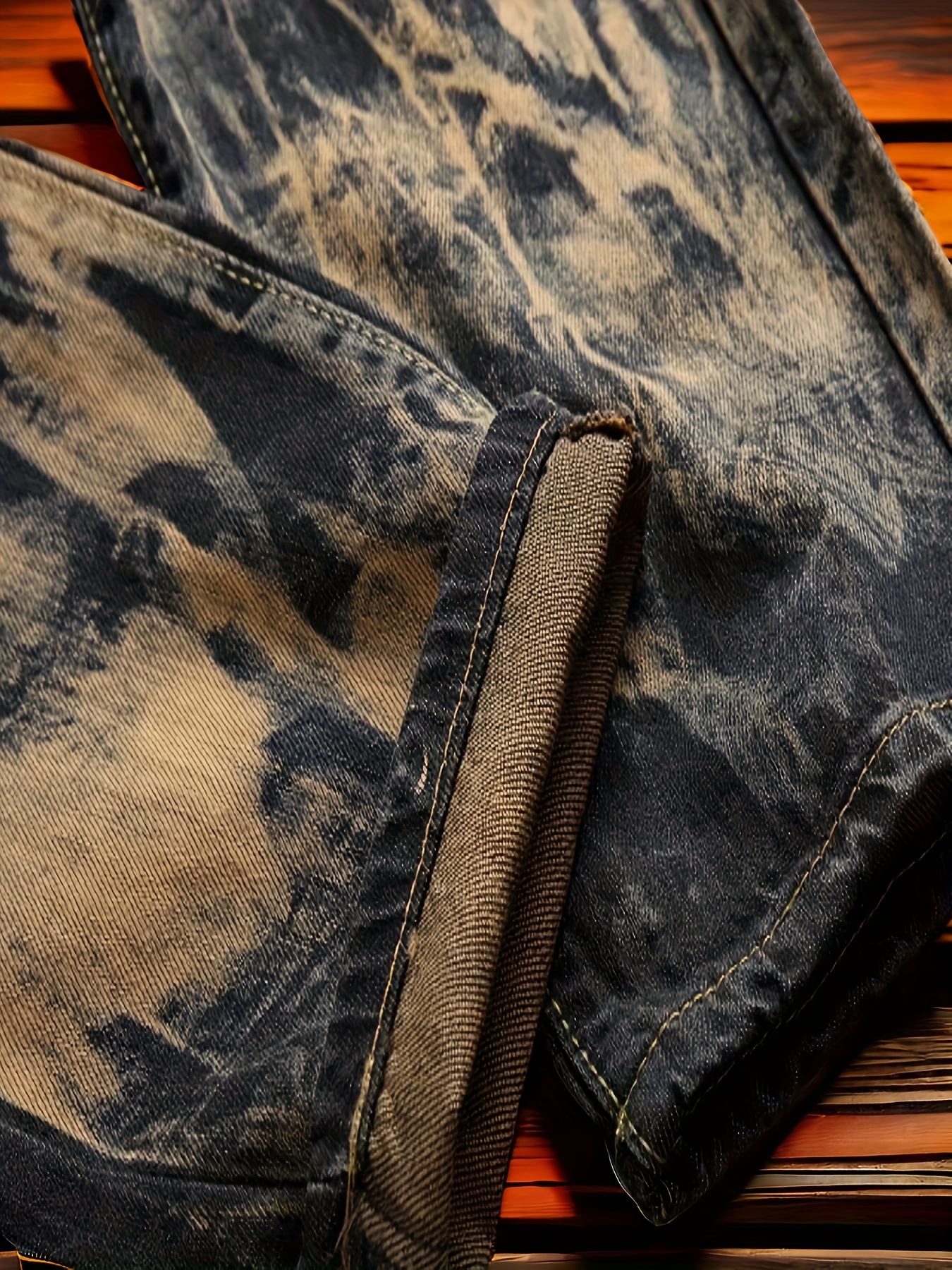 Jeans Men Break Beauty To Make Old Straight Leg Men Jeans Retro Hipster  Pants