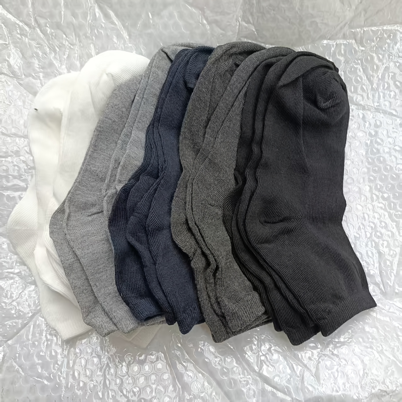 Image of 10 Pairs Men's And Women's Diabetes Socks, Comfortable Elastic Round Socks, Breathable Polyester Fiber Textile, Colors , Ideal Gift For The Elderly