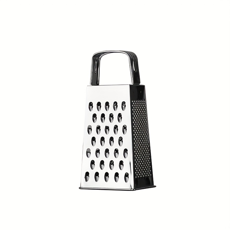 4-in-1 Stainless Steel Grater 6-inch Non-slip Handle Grinding/fine /slices/mincing Easy And Durable Kitchen Tool
