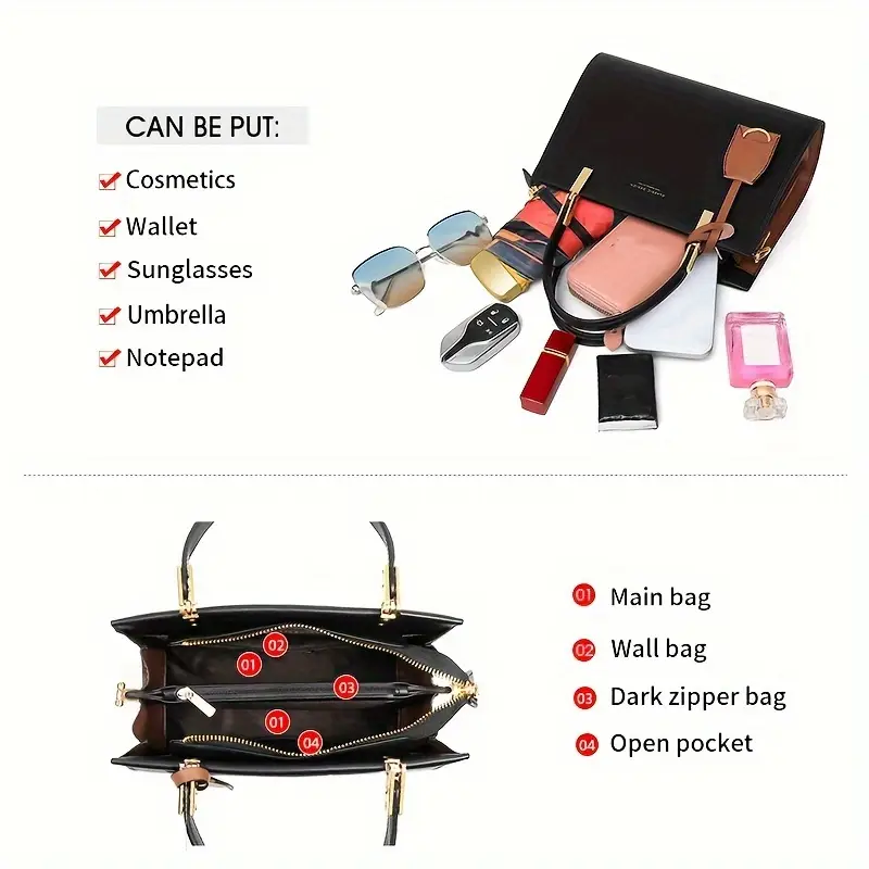 elegant genuine leather tote handbag by cobbler legend zip closure removable strap and tassel detail everyday use Product details 5