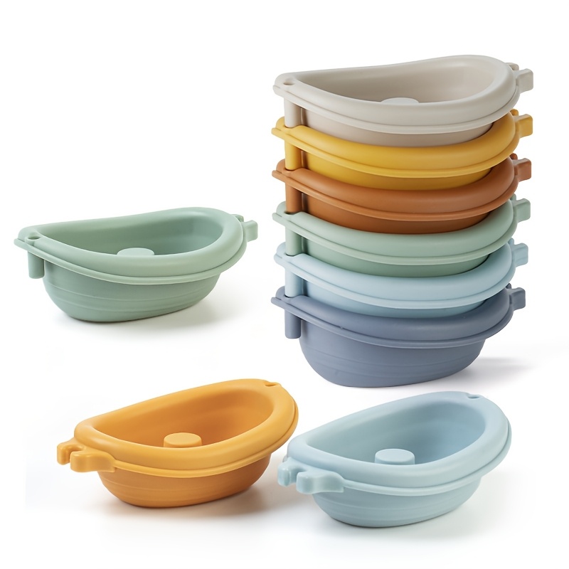 Stackable Bath Boats Toy for Kids & Toddlers Bathtub Water Play