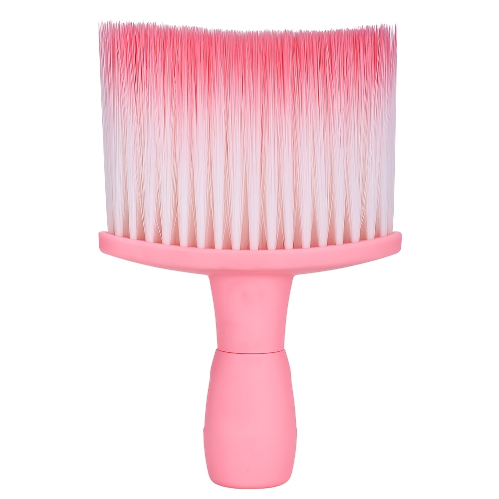 TEMU 1pc Colored Haircut Hair Sweep, Hairdressing And Barber Tools, Professional Soft Bristle Duster Brush, Salon Home Haircut Hair Sweep Brush Tool