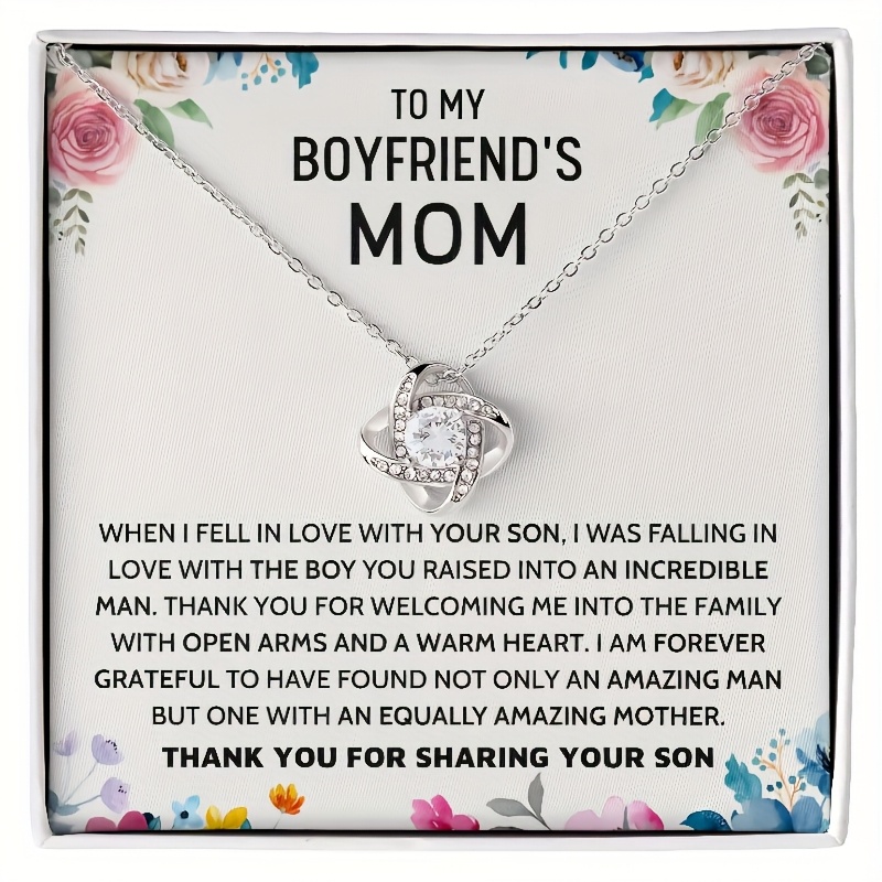 Image of Holiday Gift: "for My Boyfriend's Mother – This Necklace Represents All The Memories " (message Card)