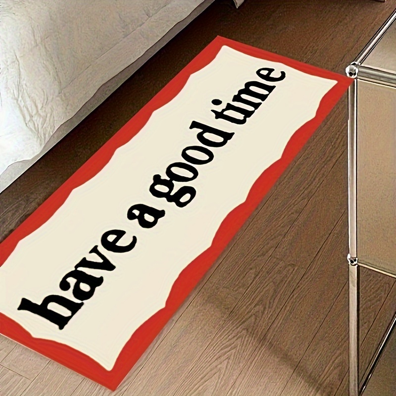 

Red Velvet Area Rug - Soft, Non-slip & Washable Carpet For Bedroom And Living Room Decor