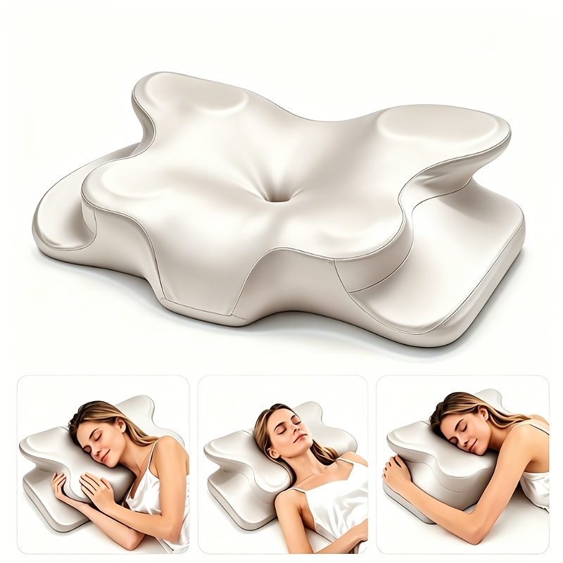 Image of Cooling Sleep Pillow, Suitable For Side And Back Sleepers, Ergonomic Neck Support Sleep Pillow, Slow Rebound Relaxation Pillow, Suitable For Side And Back Sleepers