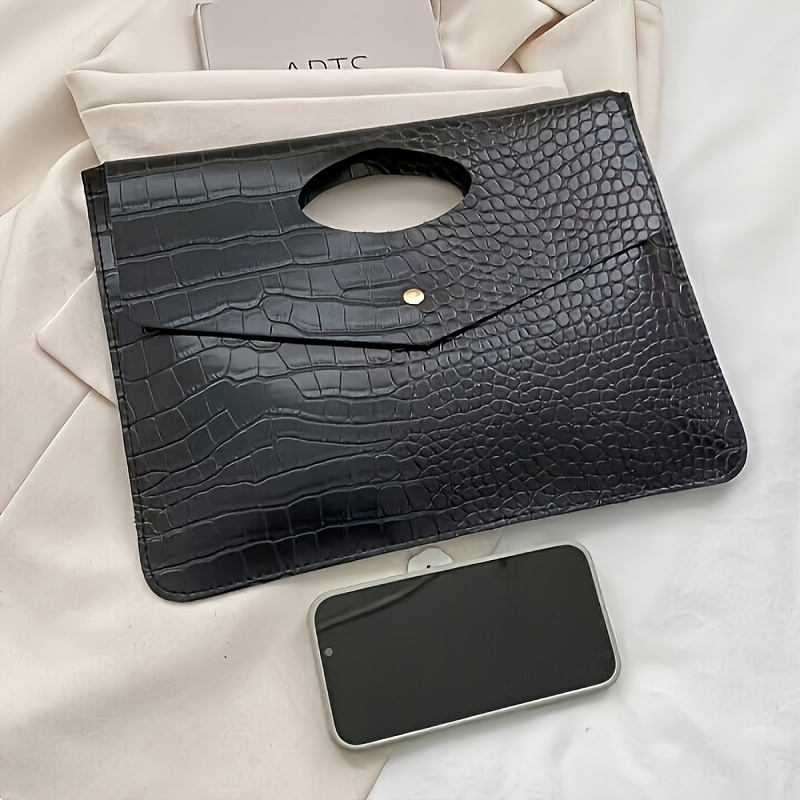 Modische Krokodilmuster-Umschlag-Clutch-Tasche Für Frauen - Trendige Handgelenktasche Und Münzbörse - & Gepäck