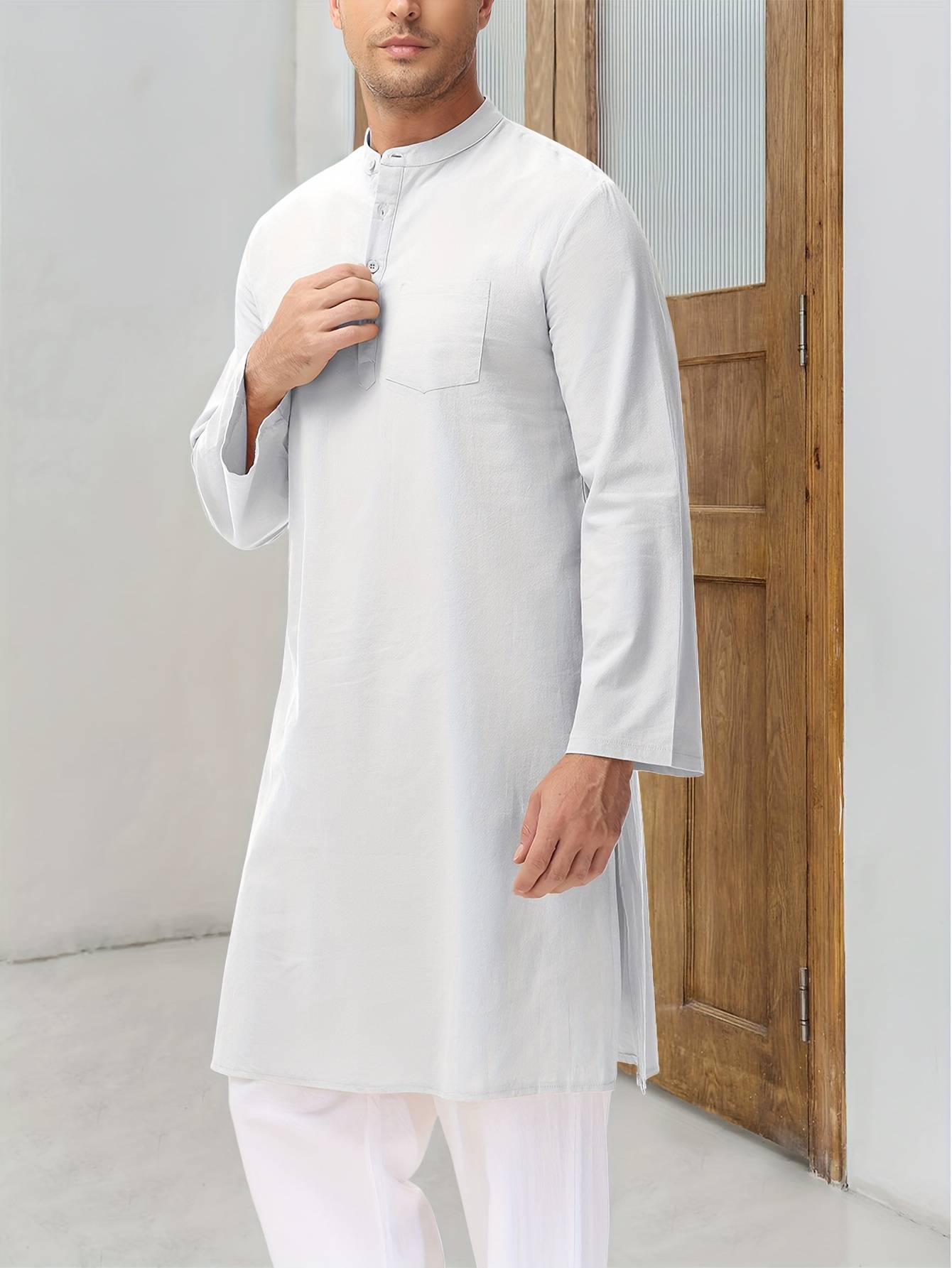 Camisas Arabes Ropa Arabe Hombre Online Kurta Indio Camisa Larga