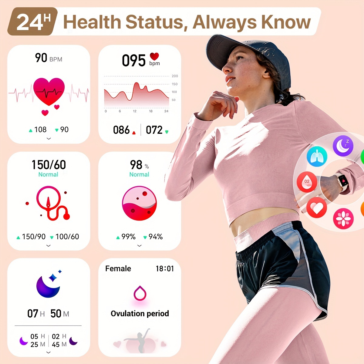 Actividad Física Ropa Inteligente Deportiva Reloj Inteligente Para