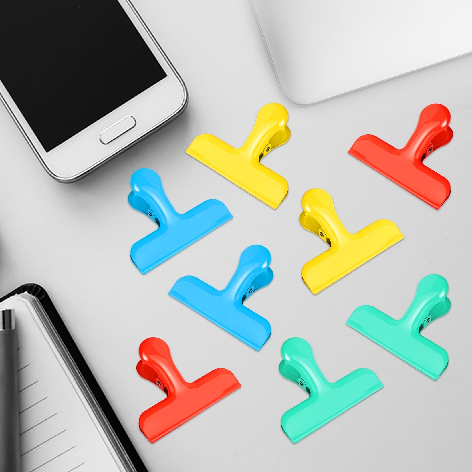 TEMU Bag Clips, , Chip Clips Bag Clips Food Clips, Bag Clips For Food, Air Kitchen Clips Snack Clips Food Bag Clamp Clips (multicolor, 8 Pack)