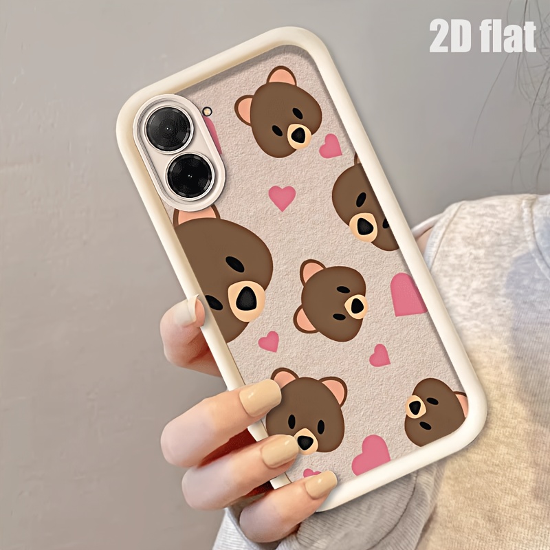 TEMU para teléfono: Carcasa 2D para Redmi A5 4G con diseño de oso de amor, 2D