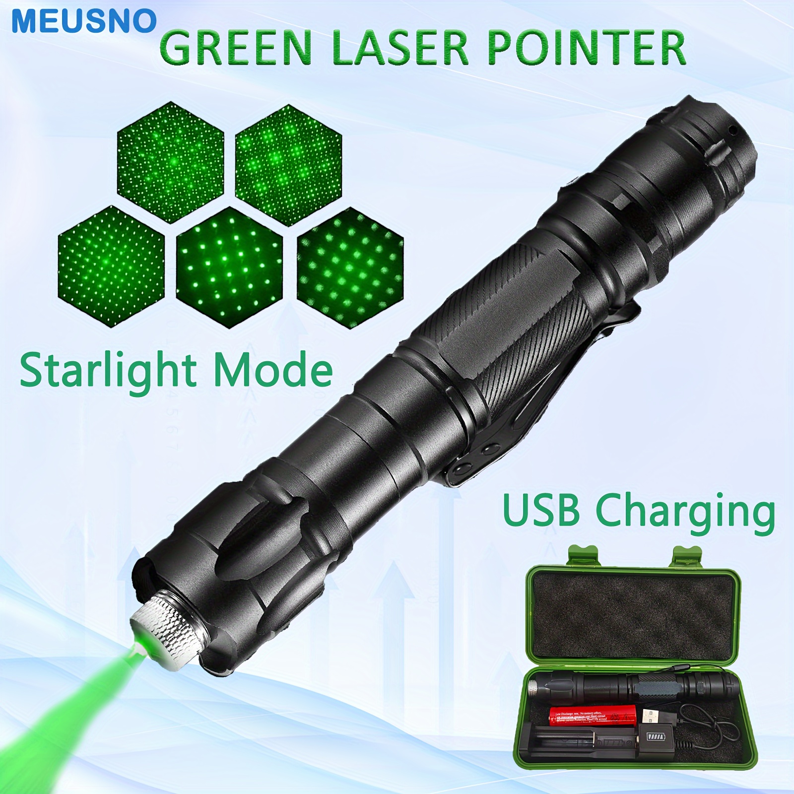 Grüner Laserpointer USB Wiederaufladebar Integrierte Akku - Temu Germany