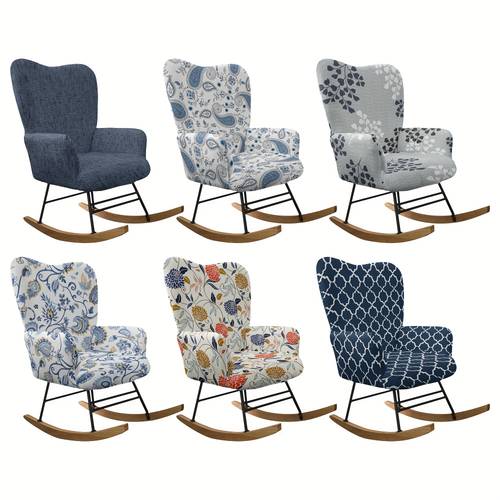1pc stretch full coverage printed recliner cover rocking chair cover printed sofa protector thickened fabric sofa cover single