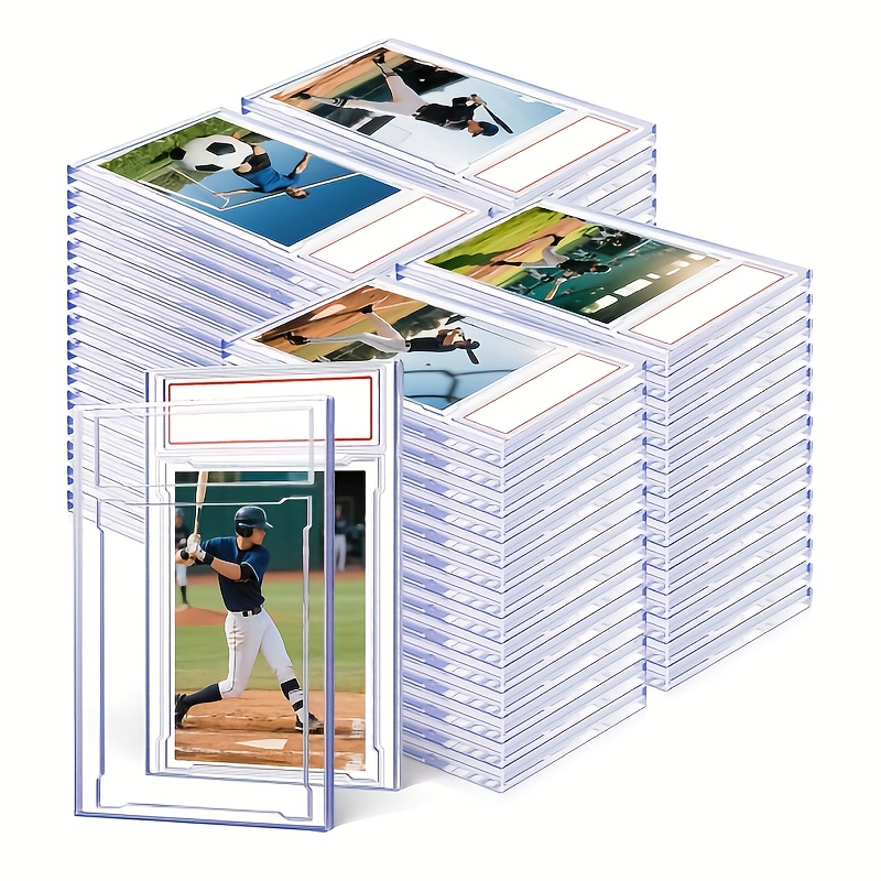 100pcs card case holder trading cards acrylic graded card - Temu