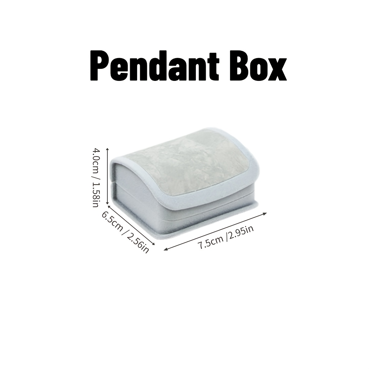 Arc-Shaped Velvet Jewelry Box, Premium Ring & Pendant Display Gift Box